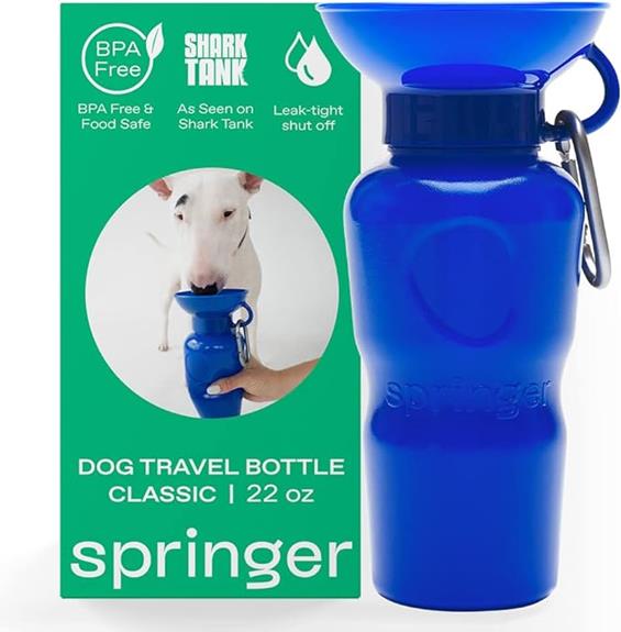 review of springer dog water bottle